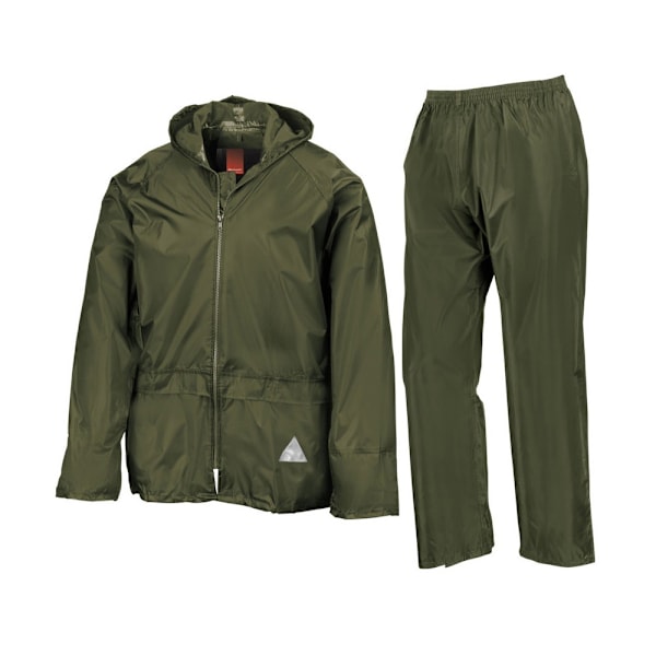 Result Unisex Vuxen Vattentät Jacka Och Byxor Set XL Oliv Olive XL