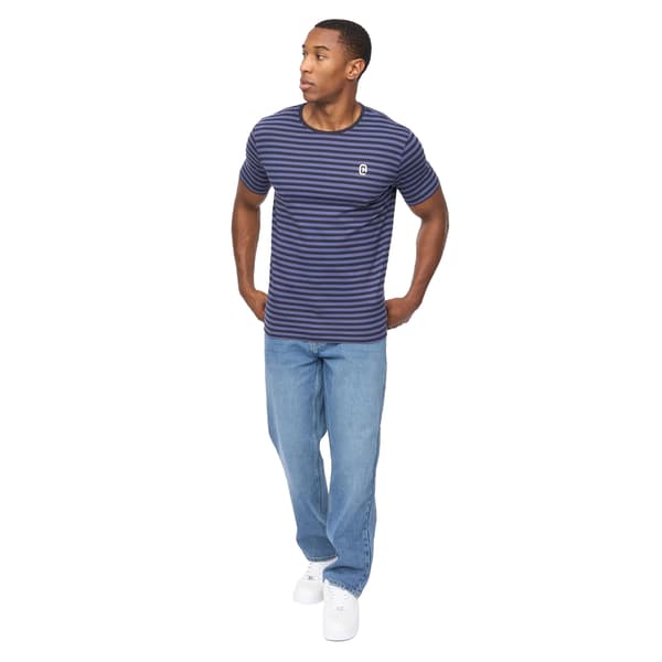 Crosshatch Herr Loppins T-shirt S Marinblå Navy S