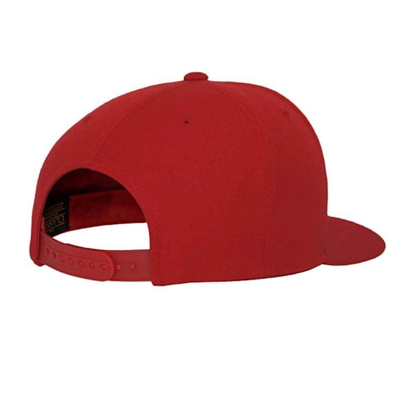 Flexfit Classic Snapback Cap för män, One Size, Röd/Röd Red/Red One Size