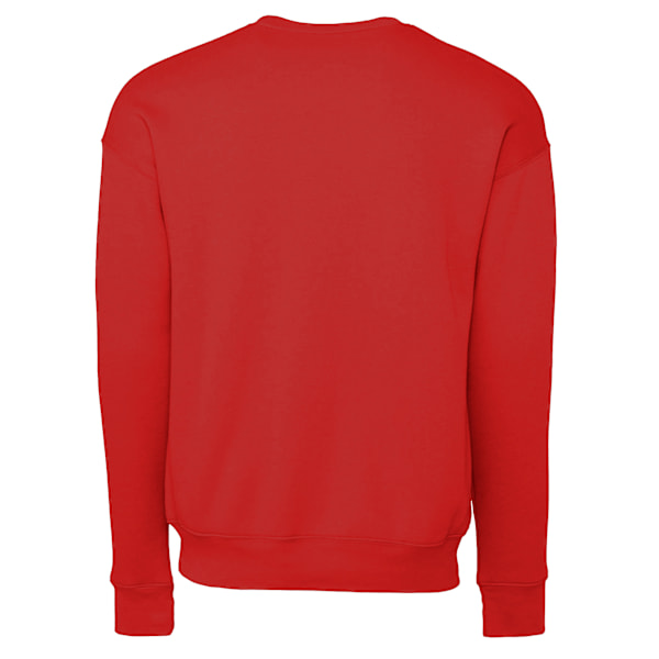 Bella + Canvas Unisex Drop Shoulder Sweatshirt M Röd Red M