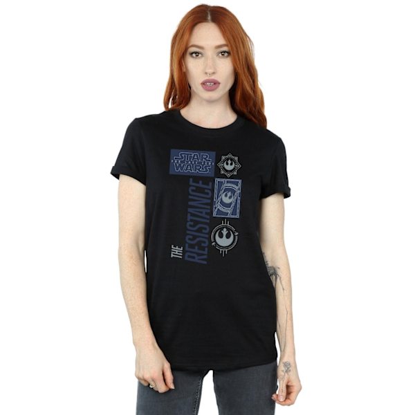 Star Wars Dam/Damer The Last Jedi The Resistance Bomull Pojkvän Black M