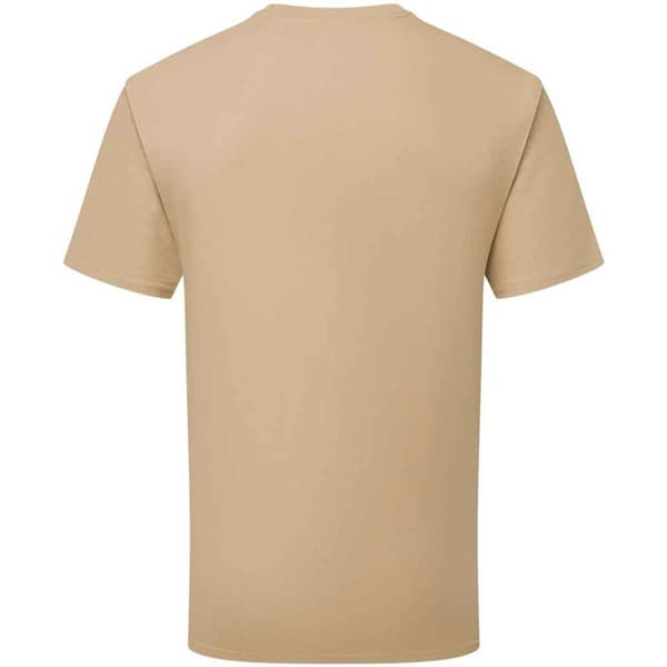 Russell Herr Ringspun Bomull Klassisk T-shirt M Tan Tan M