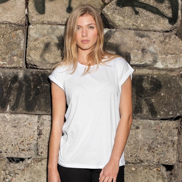 Bygg ditt varumärke T-shirt med förlängd axel för dam/dam XL Whi White XL