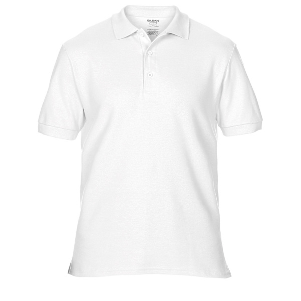 Gildan Premium Cotton Sport Double Pique Poloskjorta L Vit White L