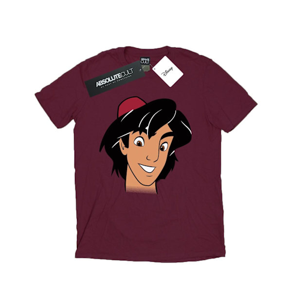 Disney Boys Aladdin Headshot T-Shirt 9-11 år Bourgogne Burgundy 9-11 Years