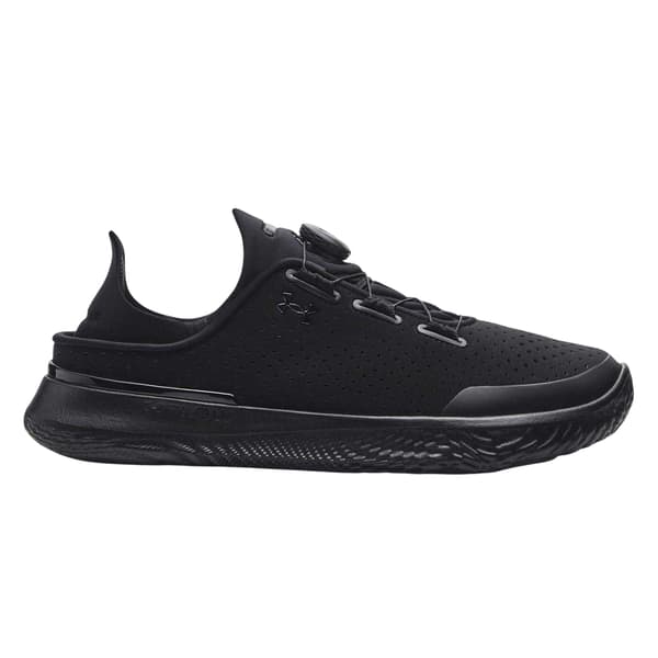 Under Armour Herrskor i prestandaläder med BOA snörningssystem 5 Black 5.5 UK
