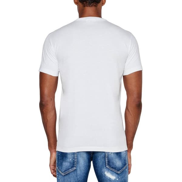 DSquared2 Herr Ghost Maple Leaf Cool Fit T-Shirt M Vit White M