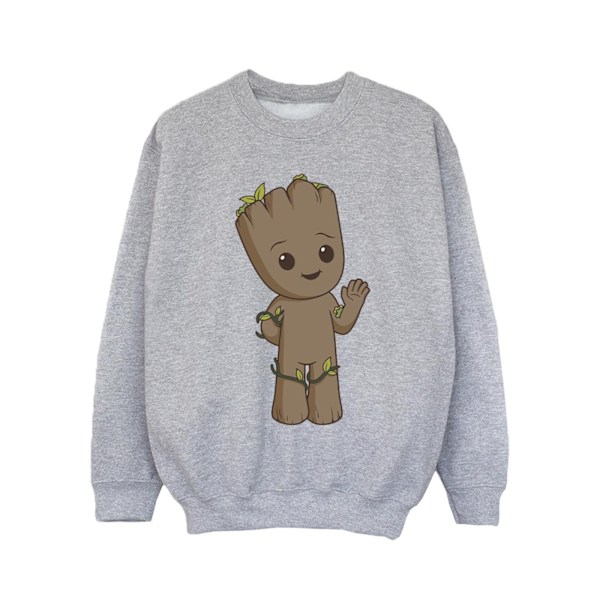 Marvel Girls I Am Groot Söt Groot Sweatshirt 5-6 År Sport Sports Grey 5-6 Years