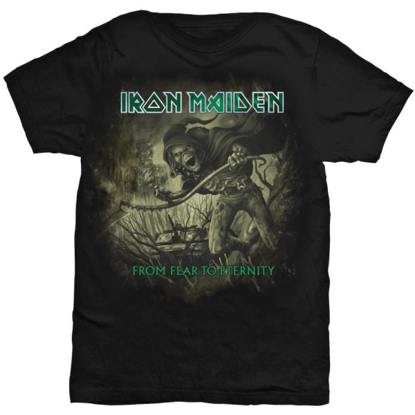 Iron Maiden unisex vuxen från rädsla till evighet Nödställd T-Shi Black M