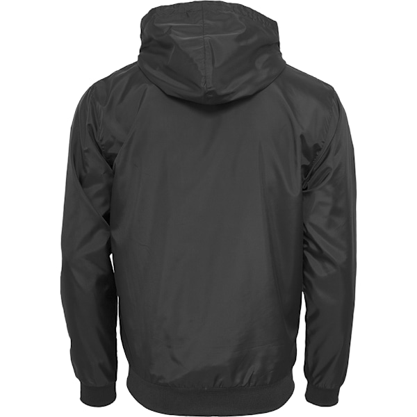 Bygg ditt varumärke Herr Zip Up Wind Runner Jacka S Svart/Svart Black/Black S