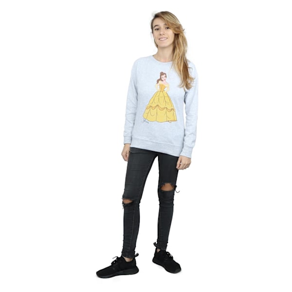 Disney Princess Damkläder/Dam Classic Belle Sweatshirt XS Heath Heather Grey XS