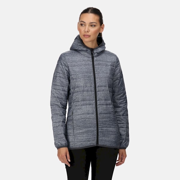 Regatta Womens/Ladies Firedown Packaway Insulated Jacket 10 UK Grey Marl/Black 10 UK