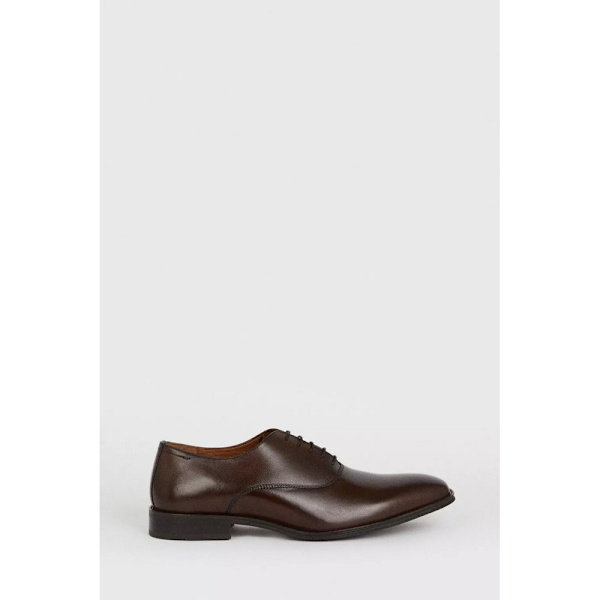 Burton Herr 1904 Plain Läder Oxford Skor 8 UK Tan Tan 8 UK