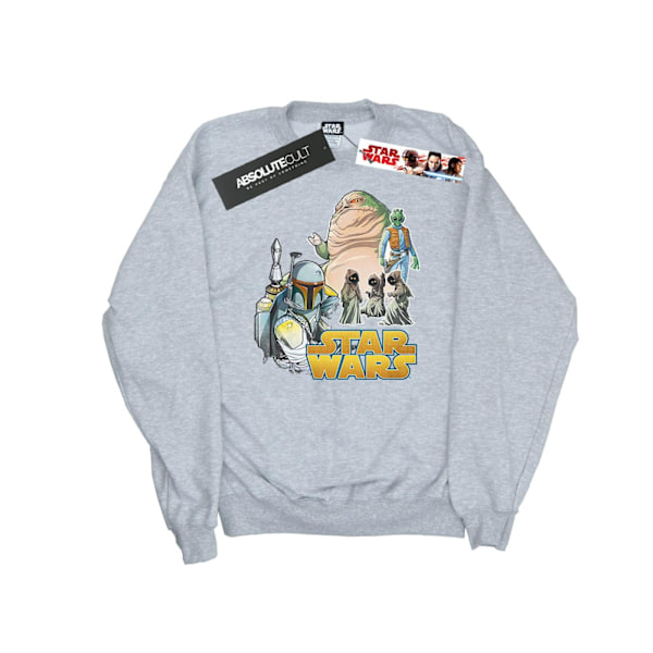 Star Wars Vintage Montage Sweatshirt XXL Sports Grey för män Sports Grey XXL