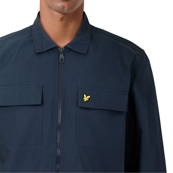 Lyle & Scott Herrskjorta Jacka Kraftig L Marinblå Navy L