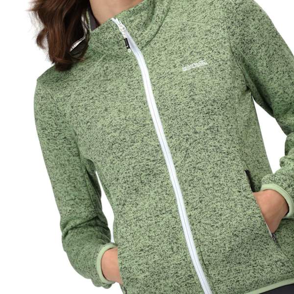 Regatta Dam Fleecejacka Newhill Marl Full Zip 10 UK Quiet Green/Seal Grey 10 UK
