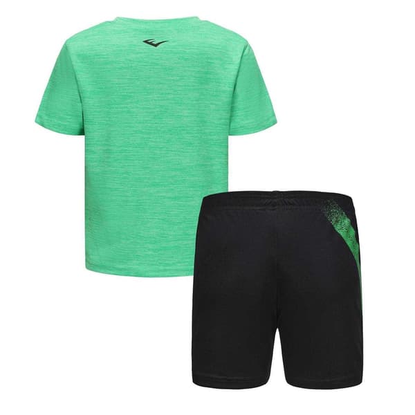 Everlast Pojkar Flex Logo T-shirt & Shorts Set 7-8 År Hyper Gr Hyper Green 7-8 Years