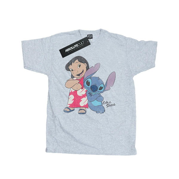 Lilo & Stitch Klassisk bomull T-shirt XXL Sports Grey för män Sports Grey XXL