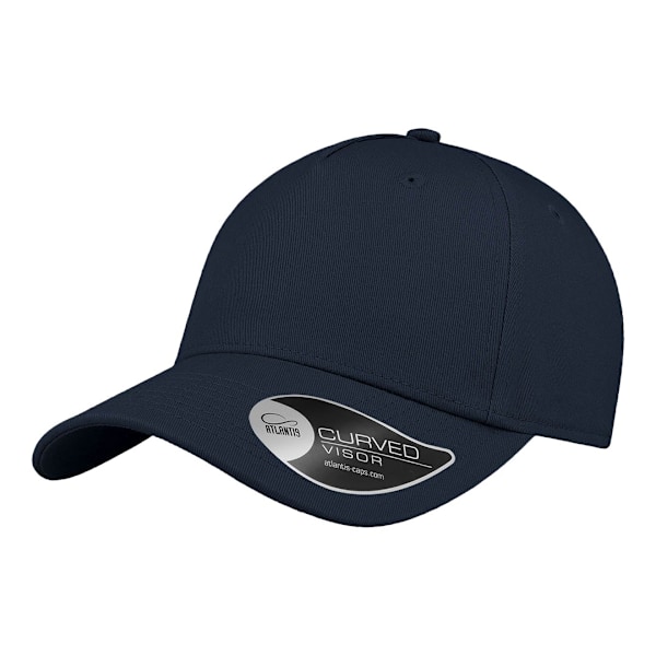 Atlantis 5 Panel Structured Cap One Size Navy Navy One Size