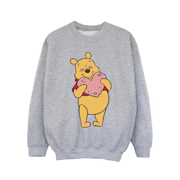 Disney Girls Winnie The Pooh Heart Eyes Sweatshirt 5-6 år Sp Sports Grey 5-6 Years