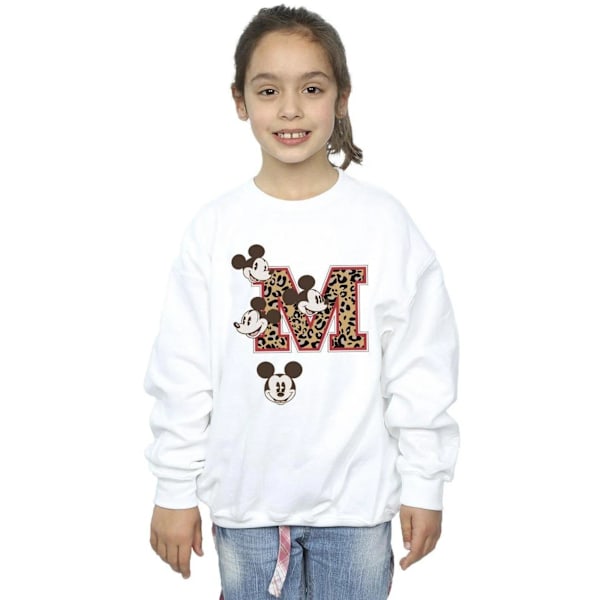 Mickey Mouse Herr M Ansikte Sweatshirt L Vit White L