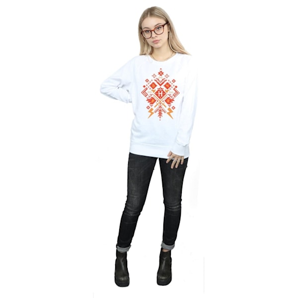 Harry Potter Dam/Damjul Jul Fair Isle Sweatshirt M Vit White M