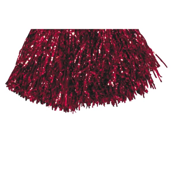 Smiffys Metalliska Pom Poms (2-pack) One Size Röd Red One Size