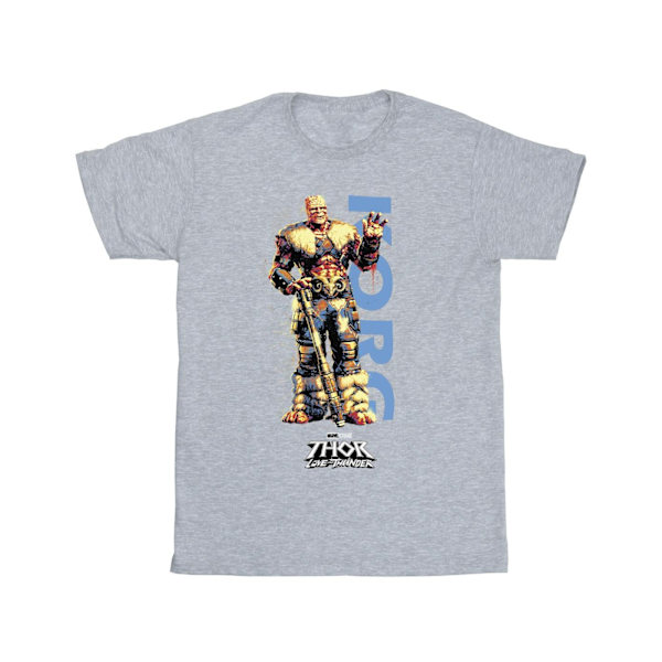 Marvel herr Thor Love And Thunder Korg Wave T-shirt M Sports Grå Sports Grey M