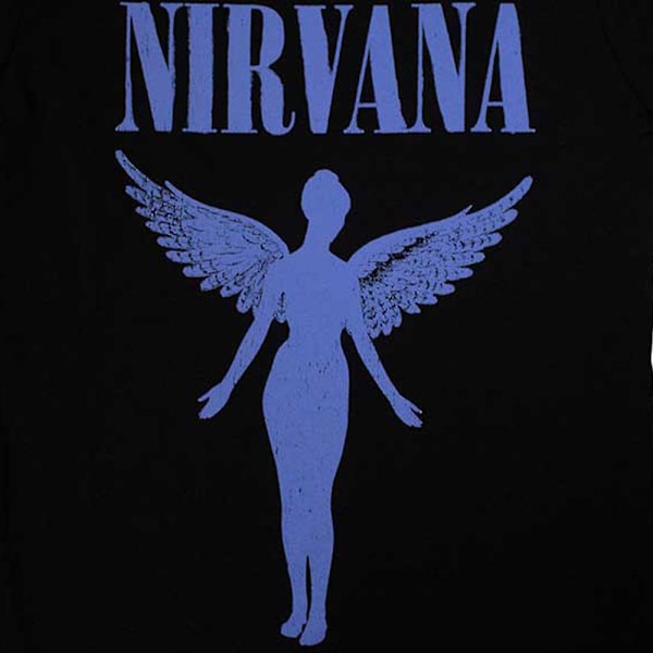 Nirvana Womens/Ladies Angelic Mono T-Shirt XXL Svart/Blå Black/Blue XXL