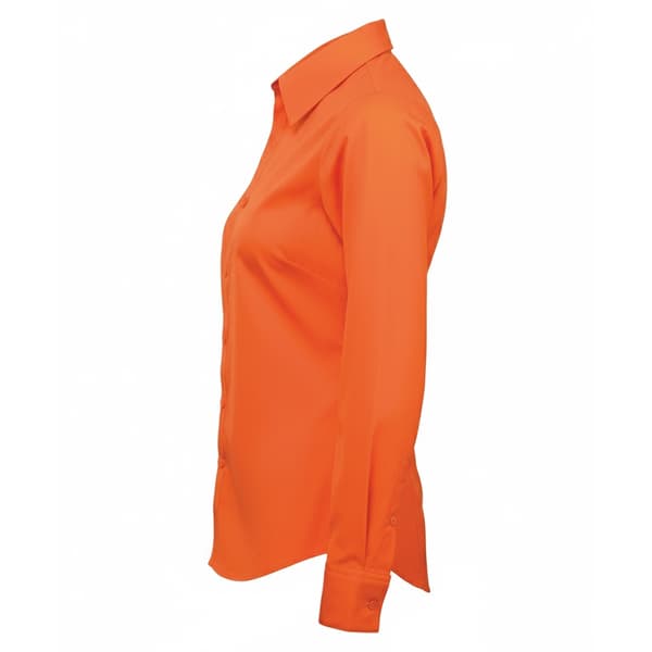 Premier Dam/Dam Poplin Långärmad Blus 8 Orange Orange 8