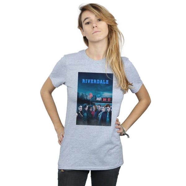 Riverdale Womens/Ladies Die Diner Cotton Boyfriend T-Shirt 3XL Sports Grey 3XL
