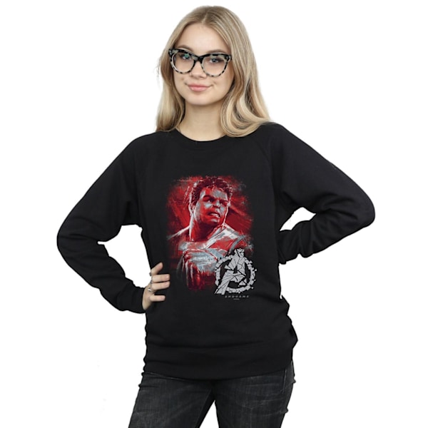 Marvel Dam/Kvinnor Avengers Endgame Hulk Borstad Sweatshirt L Black L