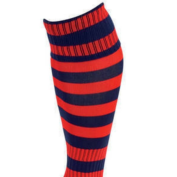 Precision Unisex Pro Hooped Fotbollstrumpor 7 UK-12 UK Nav Navy/Red 7 UK-12 UK