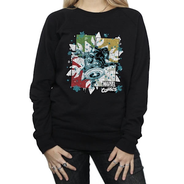 Marvel Dam/Damer Jul Black Widow Sweatshirt XL Svart Black XL