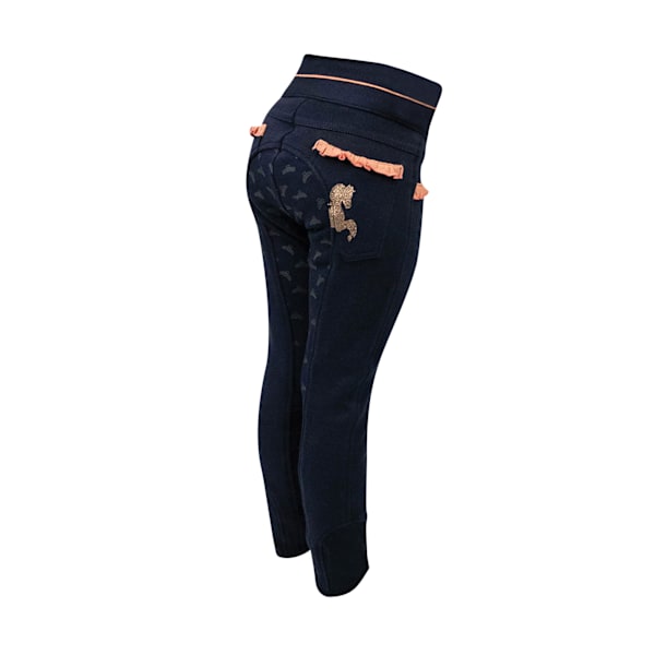 Little Rider Girls The Princess And The Pony Jodhpurs 9-10 År Navy/Peach 9-10 Years