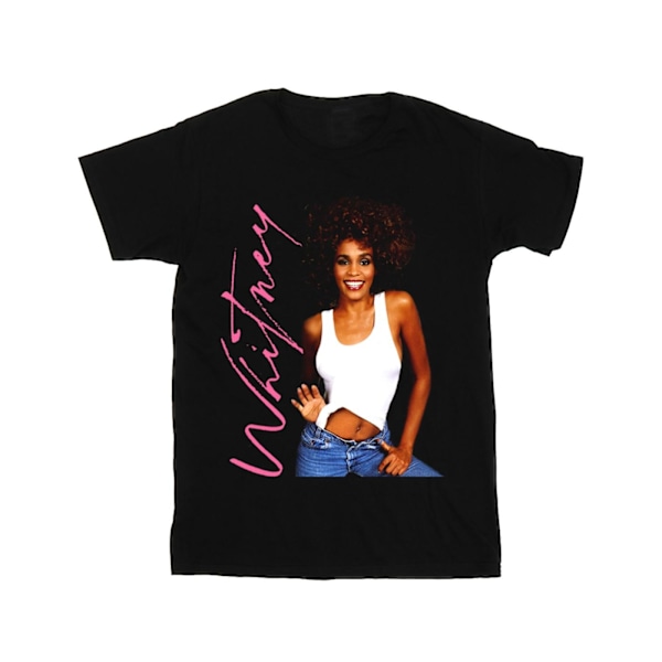 Whitney Houston Dam/Damer Whitney Smile Bomull Boyfriend T- Black M