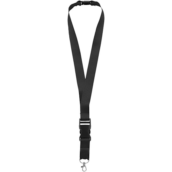 Bullet Yogi Lanyard med avtagbart spänne 51 x 3 cm Solid Black Solid Black 51 x 3 cm