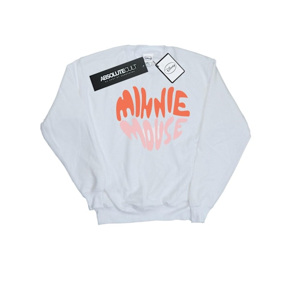 Disney Herr Minnie Mouse Hjärtformad Sweatshirt 4XL Vit White 4XL