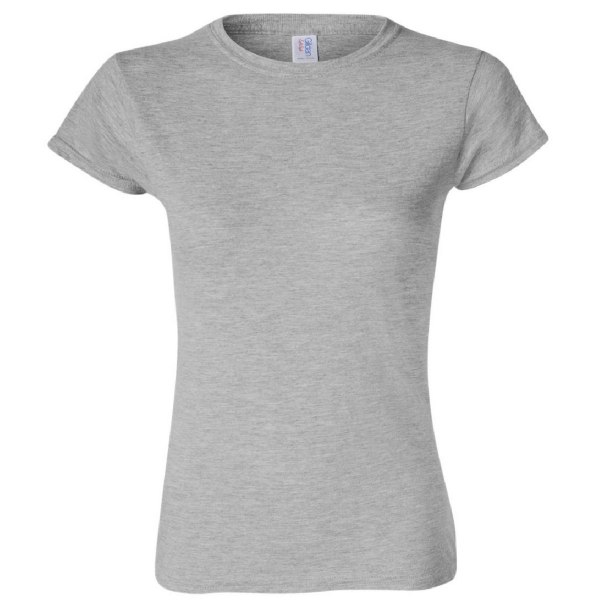 Gildan Dam T-shirt med kort ärm i mjuk stil L Sportgrå (RS) Sport Grey (RS) L