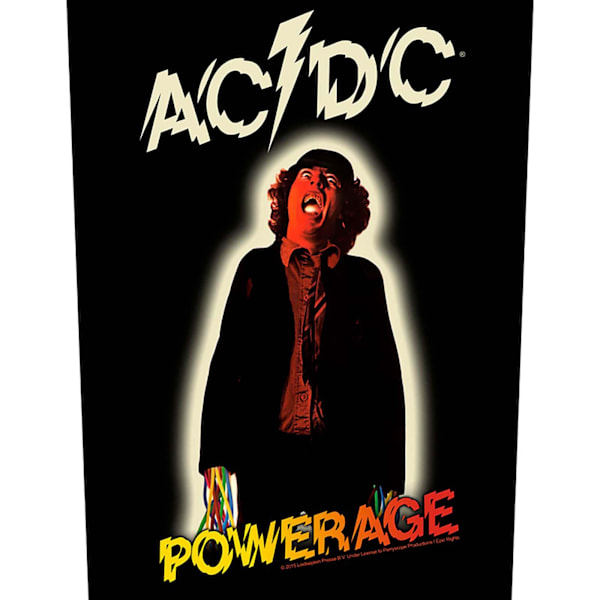 AC/DC Powerage Patch One Size Svart/Vit/Röd Black/White/Red One Size
