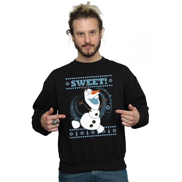 Disney Herr Frozen Olaf Sweet Jultröja M Svart Black M