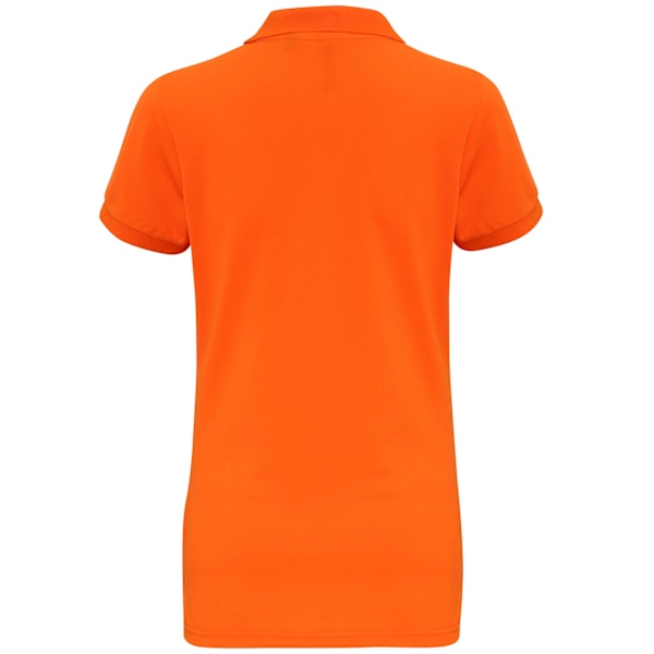 Asquith & Fox Dam/Dam Short Sleeve Performance Blend Polo Neon Orange M