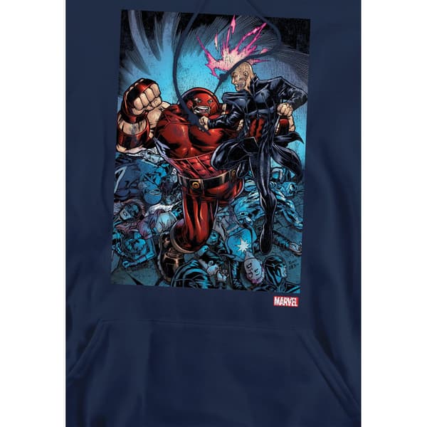 Marvel Herr X-Men Destroy Juggernaut Hoodie M Marinblå Navy M