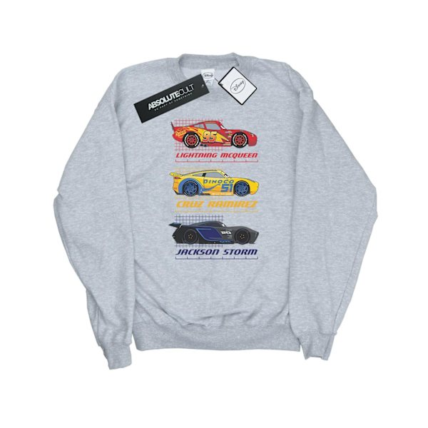 Cars Herr Racer Profil Bomullströja XL Sports Grey Sports Grey XL