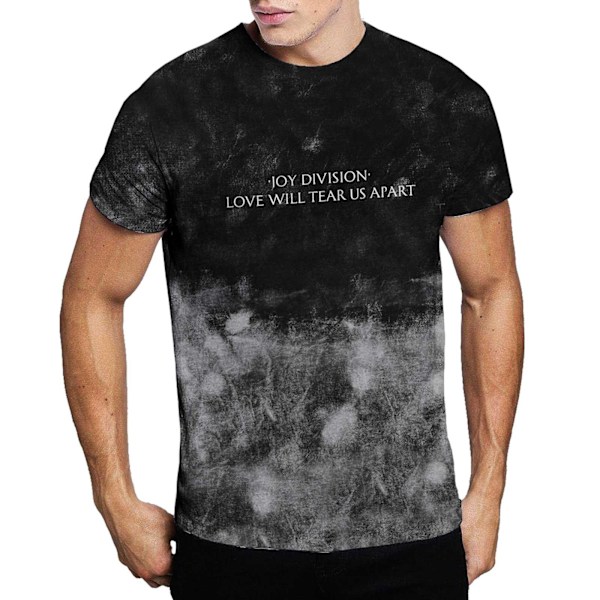 Joy Division Unisex Adult Love Will Tear Us Apart Tie Dye T-shirt Black M