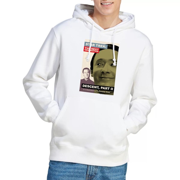 Star Trek Herr The Next Generation Säsong 7 Avsnitt 1 Hoodie S White S