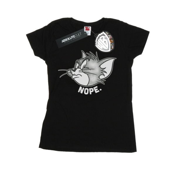 Tom And Jerry Dam/Dam Nope Face Bomull T-shirt S Svart Black S