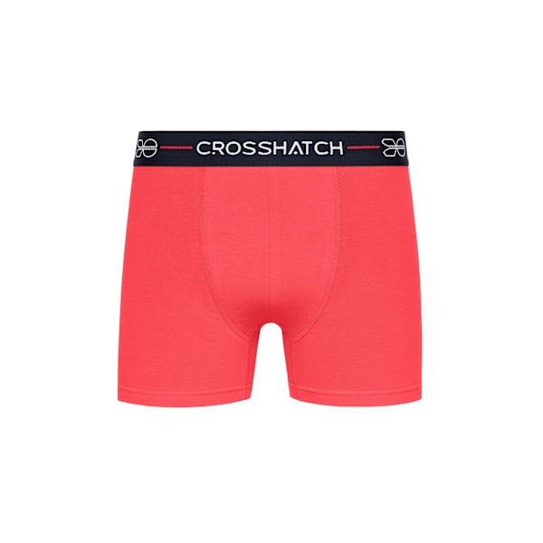 Crosshatch Locky Boxershorts för män (3-pack) S Röd Red S