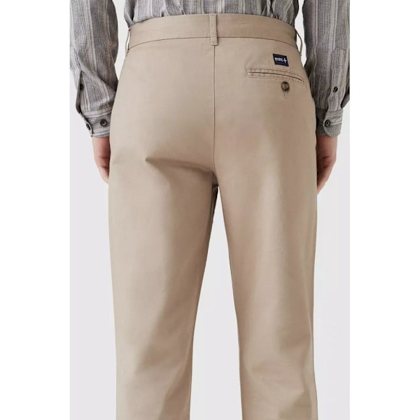 Maine Premium Chino-byxor för män 38S Cream Cream 38S