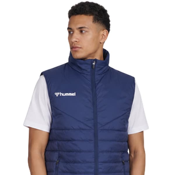 Hummel Herr Quilted Logo Gilet S Marinblå Navy S